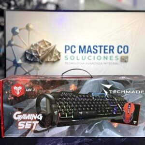 COMBO TECLADO MOUSE Y DIADEMA TECHMADE LIV 1